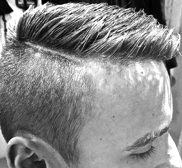 A haircut by Bruno, Porthleven Barber